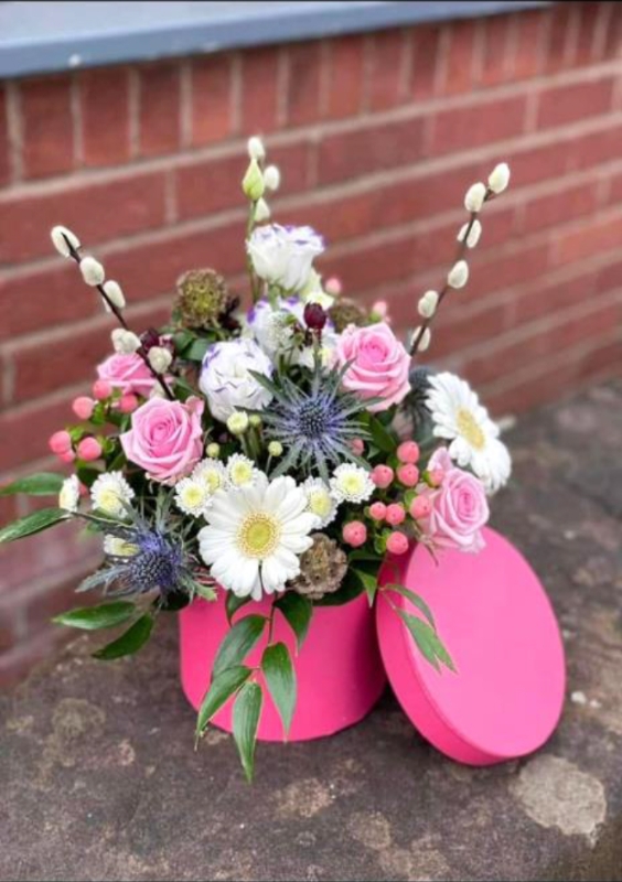 Pretty in Pink Mothers Day Hat Box 