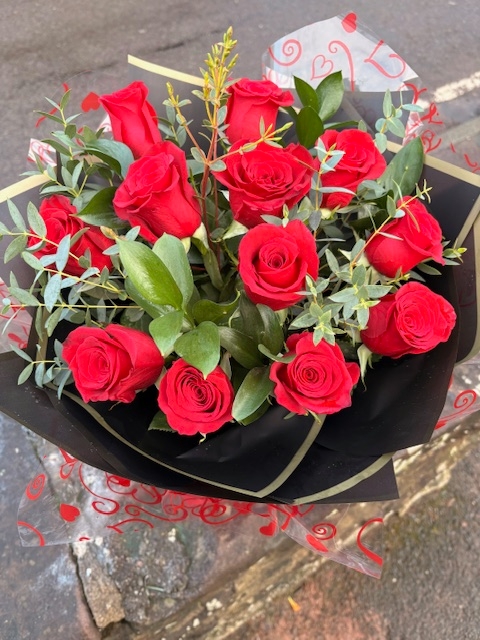 12 or 18 or 24 Beautiful Red Roses