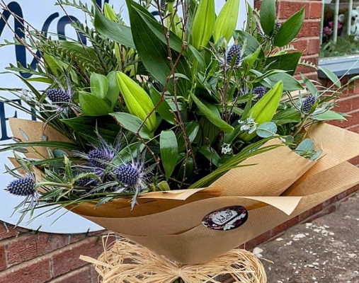 Lily & Thistle Foliage Hand tied