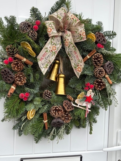 Luxury door wreath