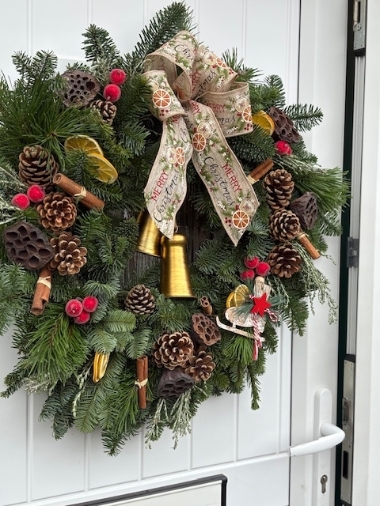 Luxury door wreath