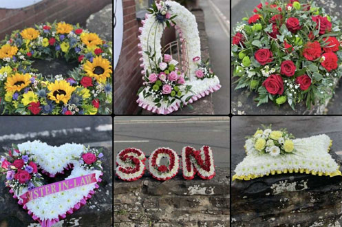 Sympathy Flowers from Violas Florist Ironbridge Shropshire